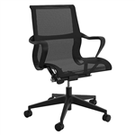 OLG SCROLL MEETING ROOM CHAIR BLACK