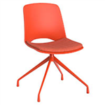 OLG VISTA PIVOT CHAIR WITH 4POINT RUST POWDERCOATED BASE AND RUST SEAT UPHOLSTERY