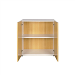 STEELCO 1 TIER GROUND CUPBOARD 800 X 800 X 450MM NATURAL BEECH