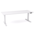 OLG AGILEMOTION SINGLE SIDED DESK DUAL MOTOR 1500 X 750 WHITE FRAME  WHITE TOP