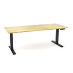 OLG AGILEMOTION SINGLE SIDED DESK DUAL MOTOR 1800 X 750 BLACK FRAME  NEW OAK TOP