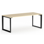 OLG ANVIL STRAIGHT WORKSTATION BLACK FRAME 1800 X 750MM NORDIC MAPLE