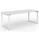 OLG ANVIL STRAIGHT WORKSTATION WHITE FRAME 1800 X 750MM WHITE