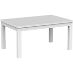 OLG AXIS COFFEE TABLE 900 X 600MM WHITE FRAME WHITE TOP