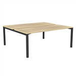 OLG AXIS 2PERSON DSD WORKSTATION BLACK FRAME 1800 X 750MM NEW OAK RAVINE
