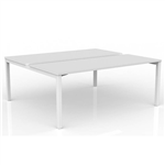 OLG AXIS 2PERSON DSD WORKSTATION WHITE FRAME 1800 X 750MM WHITE
