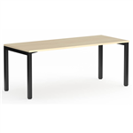 OLG AXIS STRAIGHT WORKSTATION BLACK FRAME 1800 X 750MM NORDIC MAPLE