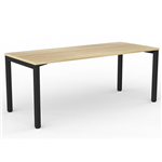 OLG AXIS STRAIGHT WORKSTATION BLACK FRAME 1800 X 750MM NEW OAK RAVINE
