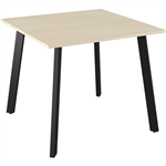 OLG FLARE BAR LEANER 4 LEG BLACK FRAME 1200MM X 750MM NORDIC MAPLE