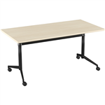 OLG UNI FLIP TABLE BLACK FRAME 1600 X 750MM NORDIC MAPLE