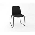 OLG VISTA GLIDE CHAIR FULLY UPHOLSTERED BLACK