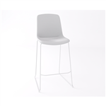 OLG VISTA RISE BARSTOOL FULLY UPHOLSTERED WHITE