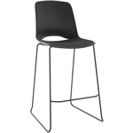 OLG VISTA RISE BARSTOOL PADDED SEAT BLACK