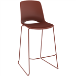 OLG VISTA RISE BARSTOOL PADDED SEAT RUST