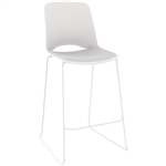 OLG VISTA RISE BARSTOOL PADDED SEAT WHITE