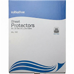 INITIATIVE SHEET PROTECTORS 35 MICRON PVC FREE AND COPY SAFE A4 CLEAR BOX 100