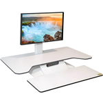 STANDESK PRO MEMORY SITSTAND WORKSTATION 900 X 540MM WHITE
