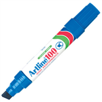 ARTLINE 100 PERMANENT MARKER CHISEL 12MM BLUE