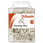 ESSELTE DRAWING PINS WHITE PACK 100
