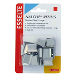 ESSELTE NALCLIP REFILLS LARGE SILVER PACK 25