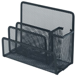 ESSELTE METAL MESH DESK ORGANISER BLACK