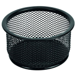 ESSELTE METAL MESH PAPER CLIP HOLDER BLACK
