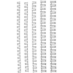 GBC WIRE BINDING COMB 21 LOOP 10MM A4 BLACK PACK 100