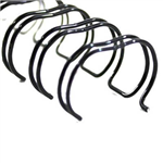 GBC WIRE BINDING COMB 21 LOOP 6MM A4 BLACK PACK 100