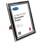 CARVEN DOCUMENT FRAME A4 BLACKSILVER