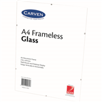 CARVEN FRAMELESS DOCUMENT HOLDER A4 GLASS