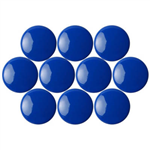 QUARTET MAGNETIC BUTTONS 20MM BLUE PACK 10