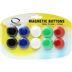 QUARTET MAGNETIC BUTTONS 30MM ASSORTED PACK 10