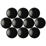 QUARTET MAGNETIC BUTTONS 40MM BLACK PACK 10