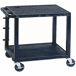 TUFFY UTILITY TROLLEY 2 SHELF BLACK