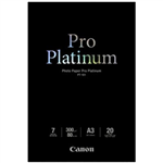 CANON PT101 PRO PLATINUM PHOTO PAPER GLOSSY 300GSM A3 WHITE PACK 20