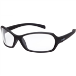 BOLLE SAFETY HURRICANE SAFETY GLASSES BLACK FRAME CLEAR LENS