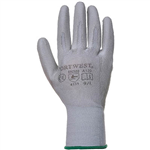 PORTWEST A120 PU PALM GLOVE GREY L