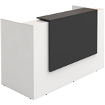SORRENTO RECEPTION COUNTER 1800 X 840 X 1150MM CHARCOALWHITE