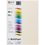 QUILL COLOURED A4 COPY PAPER 80GSM CREAM PACK 100 SHEETS