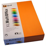 QUILL COLOURED A4 COPY PAPER 80GSM ORANGE PACK 500 SHEETS