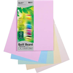 QUILL XL MULTIBOARD 210GSM A4 ASSORTED PASTELS PACK 50