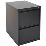 FURNX FILING CABINET 2 DRAWER 475 X 600 X 720MM GRAPHITE RIPPLE
