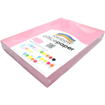 RAINBOW COLOURED A3 COPY PAPER 80GSM 500 SHEETS PINK