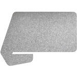 SANA ACOUSTIC DESK DIVIDER SLIDER 796 X 564 X 24MM MOONLIGHT