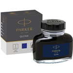 PARKER QUINK FOUNTAIN PEN BOTTLE INK BLUE 57ML