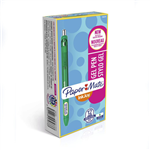 PAPERMATE INKJOY RETRACTABLE GEL PEN MEDIUM 07MM GREEN BOX 12