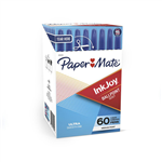 PAPERMATE INKJOY 100 BALLPOINT PENS MEDIUM BLUE BOX 60