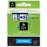 DYMO 45804 D1 LABELLING TAPE 19MM X 7M BLUE ON WHITE