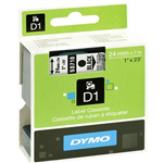 DYMO 53710 D1 LABELLING TAPE 24MM X 7M BLACK ON CLEAR