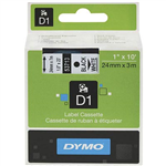 DYMO 53713 D1 LABELLING TAPE 24MM X 7M BLACK ON WHITE